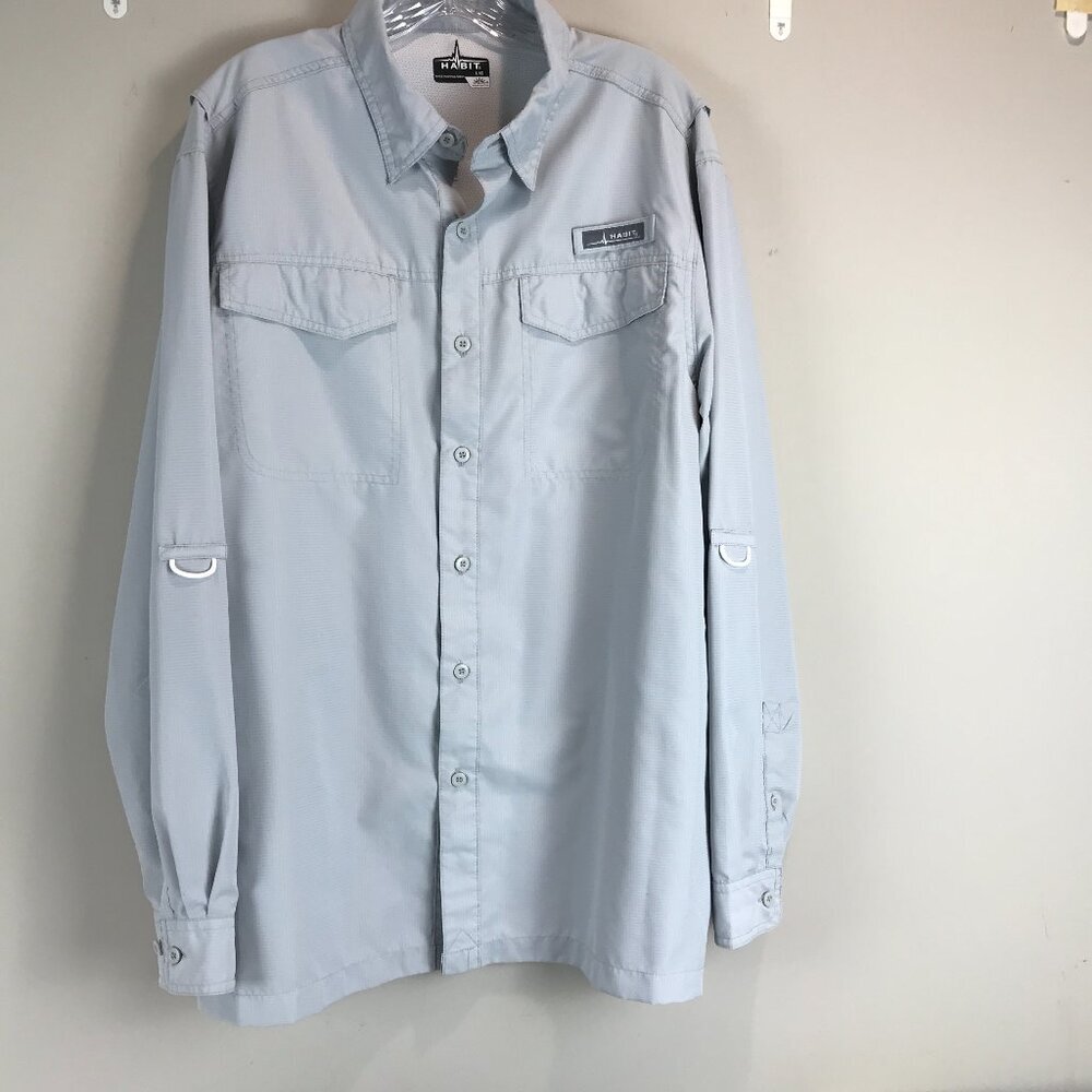Men's Habit long sleeve fishing shirt Size L